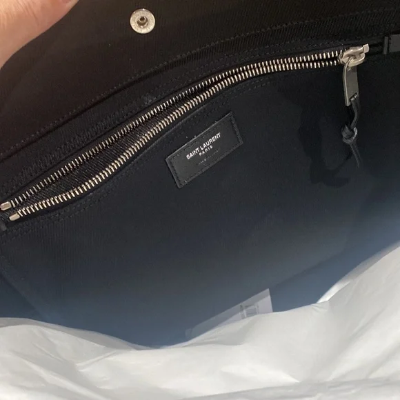 Saint Laurent Rive Gauche Cabas Canvas tote - Picture 7 of 8